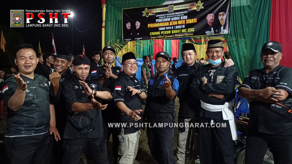 Suasana Malam Syuran dan Pengesahan Warga Baru SH Terate Pesisir Barat Tahun 2022