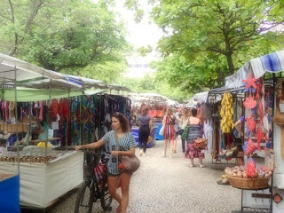 Open Air Market Feira de Arte de Ipanema Beach Rio de Janeiro