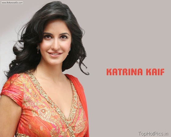 Katrina Kaif Sexy Wallpapers in Orange Dress 12