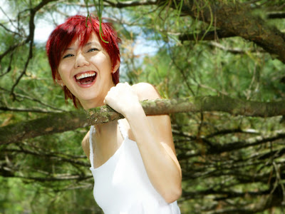 short red hair with bangs