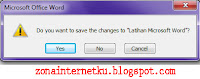 Peringatan Dokumen Microsoft Word 2007
