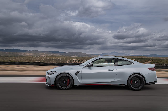 2023 BMW M4 CSL is 8 mm lower than the BMW M4 Competition.
