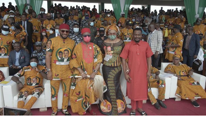 Anambra Guber: Thousands Of Ndi Anambra Gather In Solidarity As APGA Flags Off Campaign