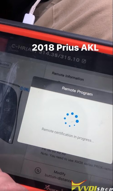 Program 2018 Prius All Keys Lost with VVDI Key Tool Plus 4