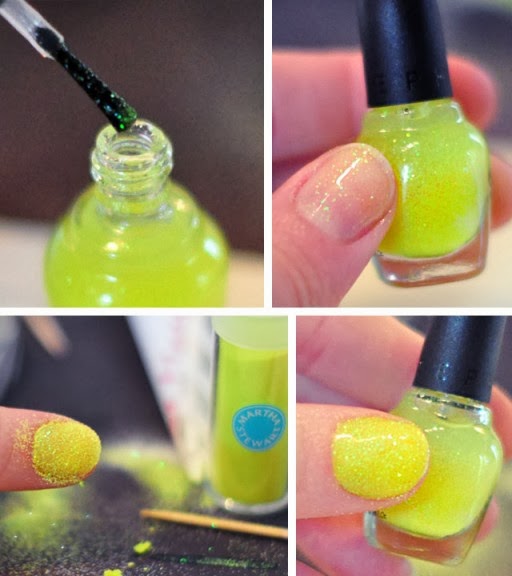 DIY : glitter nail polish tutorial - DIY &amp; Crafts Tutorials