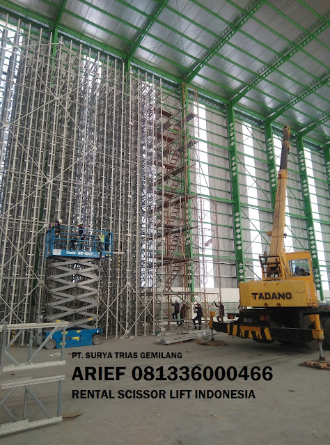 rental scissor lift kawasan industri nganjuk