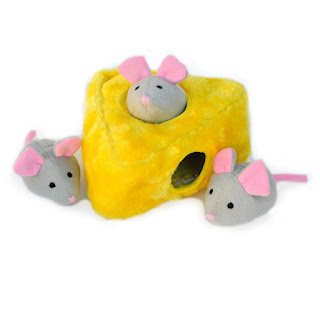 BURROW MICE 'N CHEESE PUZZLE DOG TOY