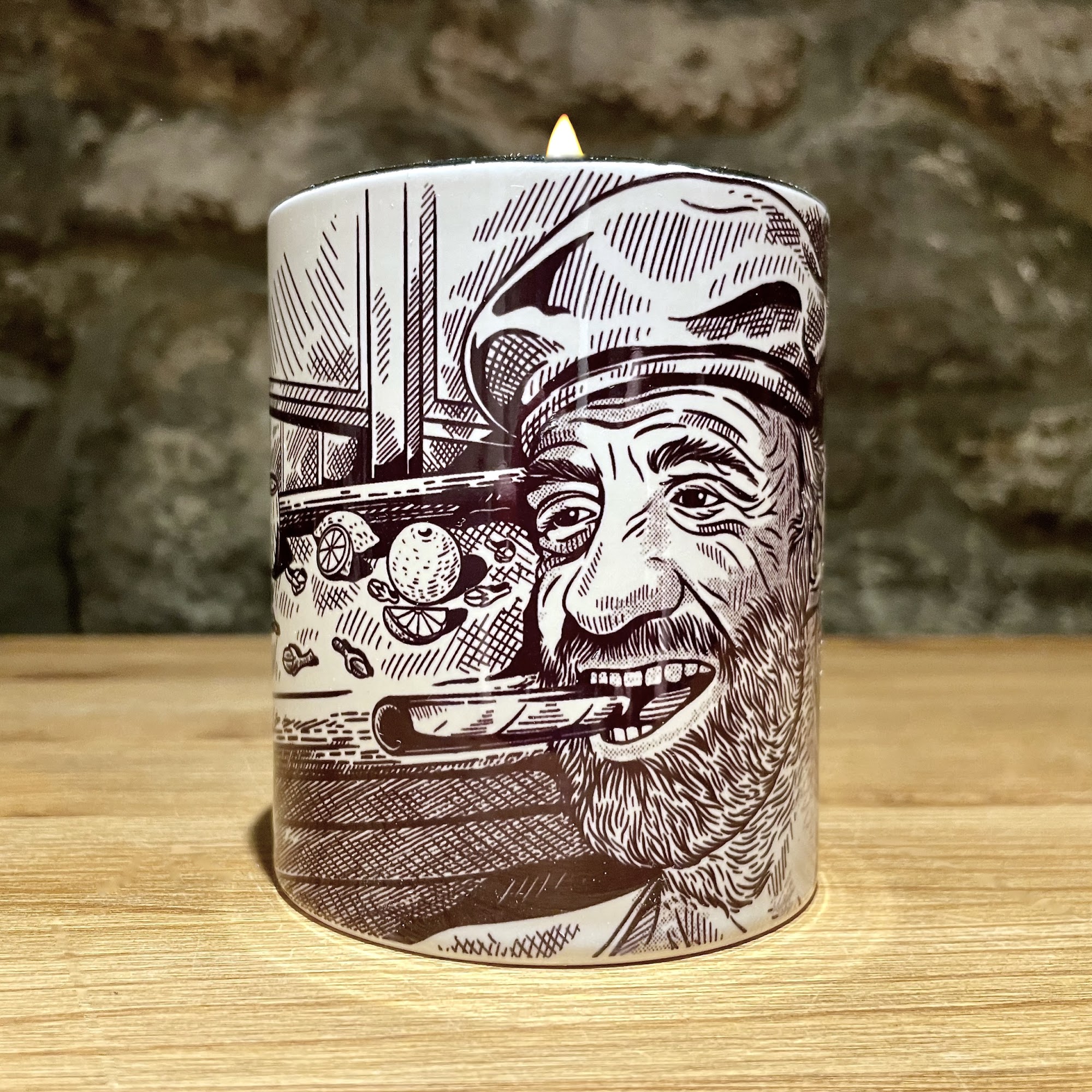 The Belmondo candle from Ma Lumiere