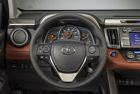 Interior view of the 2015 Toyota RAV4 Limited AWD