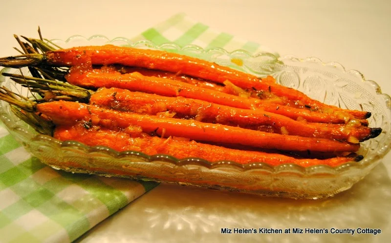 Spicy Glazed Carrots  at Miz Helen's Country Cottage