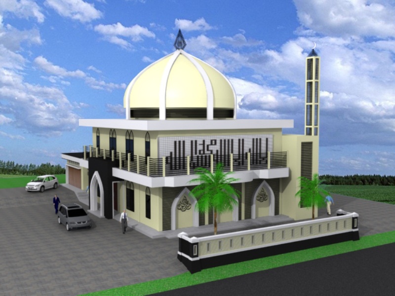 21 Gambar Kartun Masjid Cantik Dan Lucu Terbaru