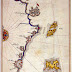 خريطة تاريخية للساحل التونسي تضهر مدينة المطوية رسمها بيري رئيس حوالي عام 1521 م