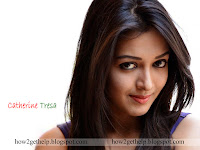 beautiful indian actress, catherine tresa wallpaper, closeup smiley face