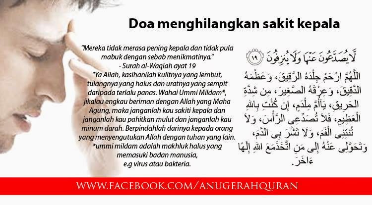 ANUGERAH: DOA MENGHILANGKAN SAKIT KEPALA