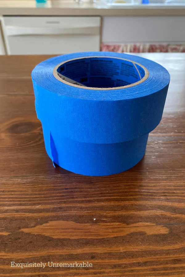 Rolls Of Blue Painters Tape For Taping Off Rooms When Renovating