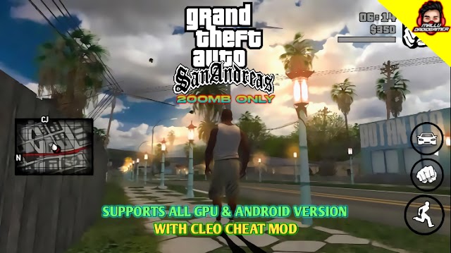 GTA SA LITE WITH CLEO MOD & NO CRASH (2021)