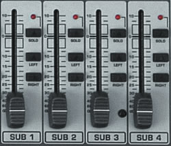 Sub group faders