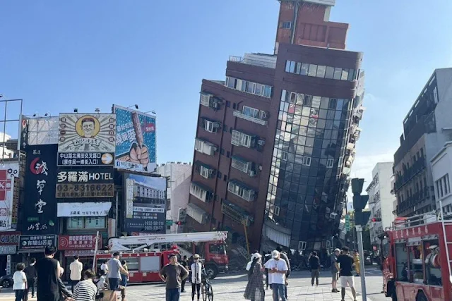 Gempa Bumi Berkekuatan 7,4 Skala Richter Guncang Taiwan: Sembilan Orang Tewas, Ratusan Lainnya Terluka