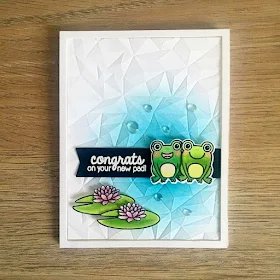 Sunny Studio Stamps: Froggy Friends Congrats On Your New Pad Frog Card by gems.and.ashes