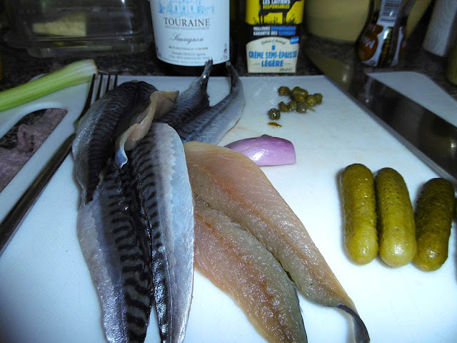Ingredients for mackerel rillettes. Photo by Loire Valley Time Travel.