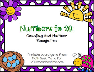 Spring Numbers to 20 Game Cover