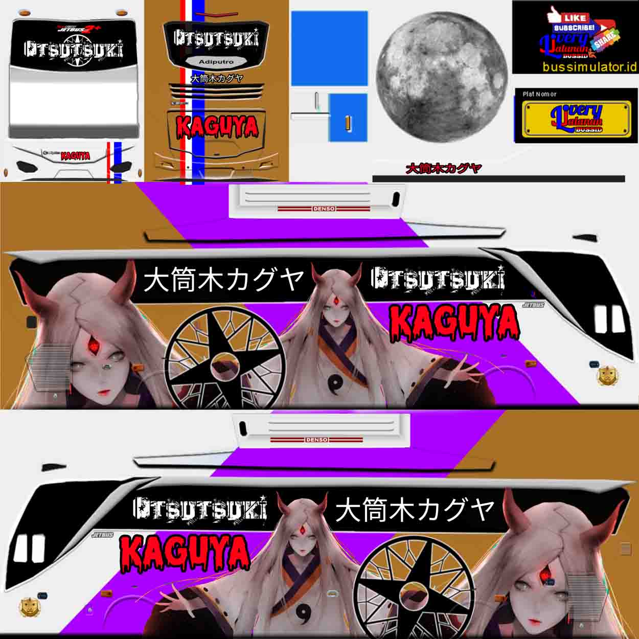 livery bussid anime kaguya