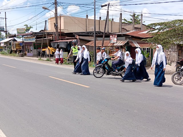 Demi Terciptanya Situasi Arus Lalin Tertib dan Lancar, Satlantas Polres Batu Bara Melaksanakan Giat Gatur