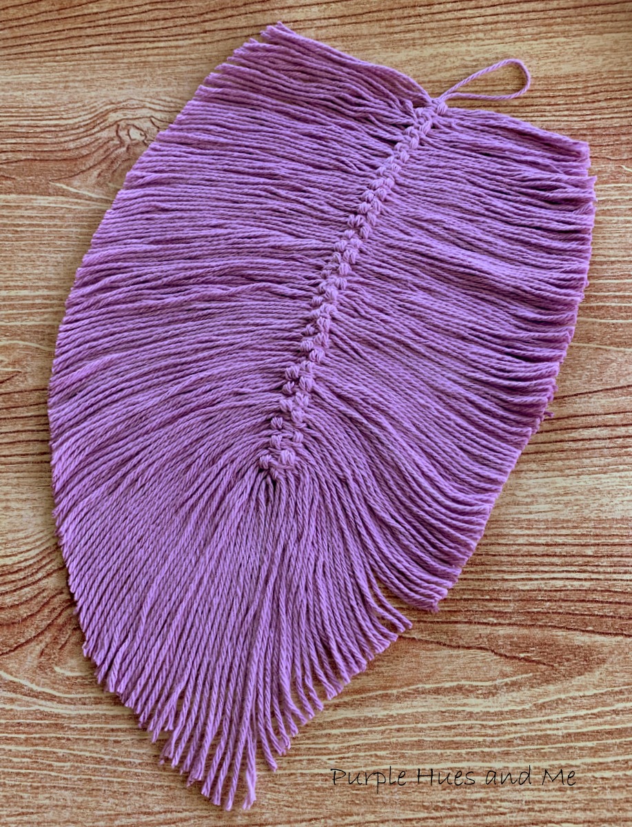 Purple Hues and Me: Boho Macrame Feather DIY