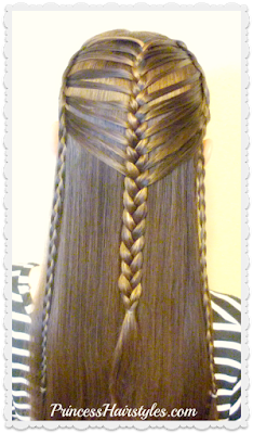 Pretty mermaid hairstyle. Braiding hack tutorial.