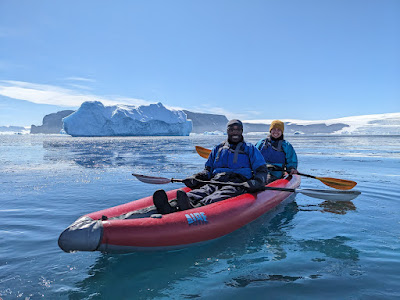 Day paddle on inflatable kayak