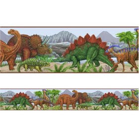 Wallpaper Borders on Dinosaur Dino Home Decor Wall Paper Border Wallpaper Boarder