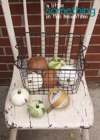 Pumpkins on Chair Vertical