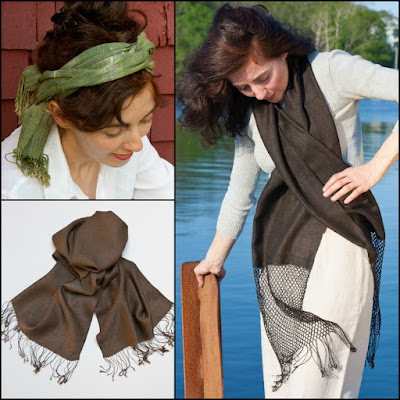 TAMMACHAT Natural Textiles' organic silk scarves