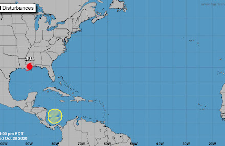 Vigilan zona de baja presión en el Caribe, probabilidad de 20% de evolucionar en 5 días