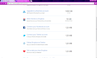 increasing space of dropbox account