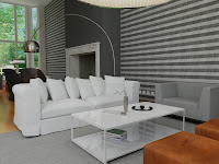 3d model interior living room vray