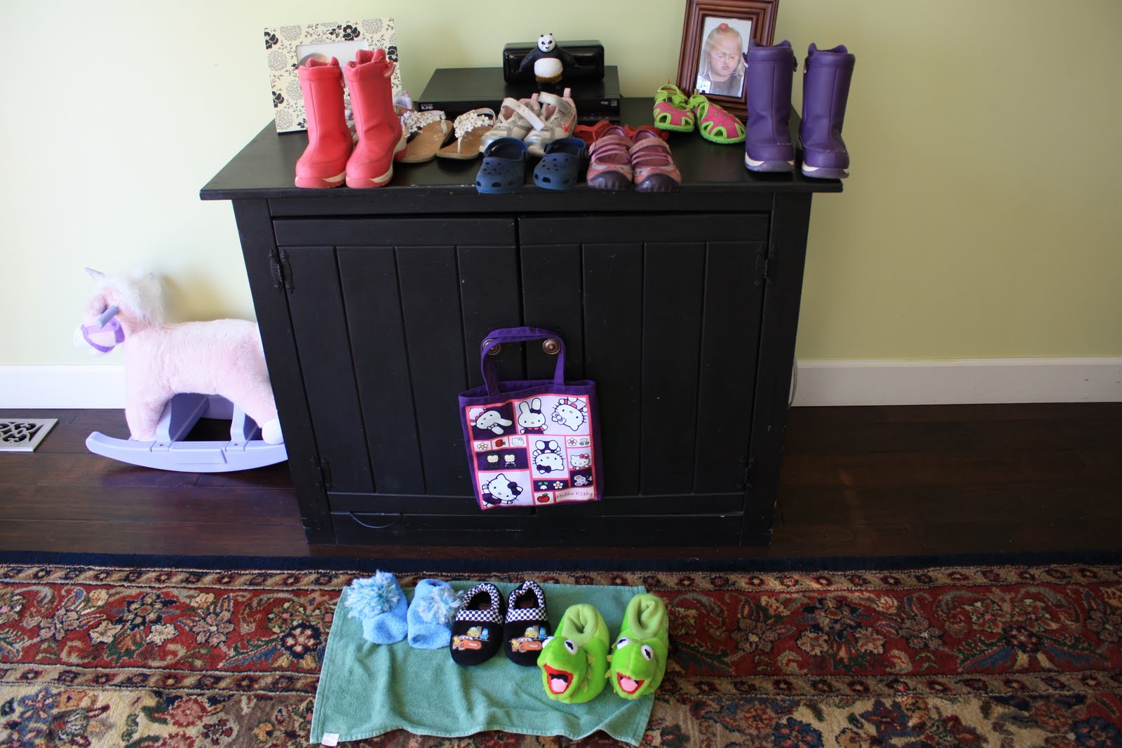 ... such fun ways to make believe. This is Lou and Maisy's shoe store