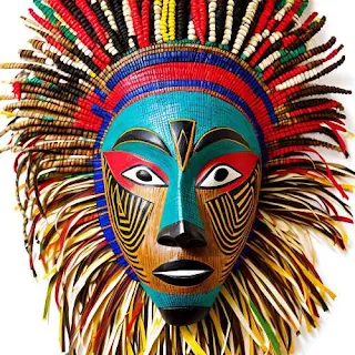 African mask created by the Pende people of the Democratic Republic of Congo