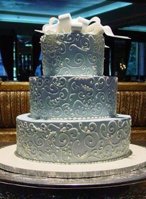 Frosted Wedding Cake