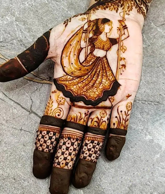 Hariyali Teej Mehndi Design Hariyali Teej Mehndi Design