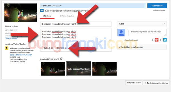 Cara Upload Video ke Youtube