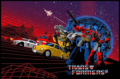 Transformers Screen Print by Raid71 x Moor Art Gallery