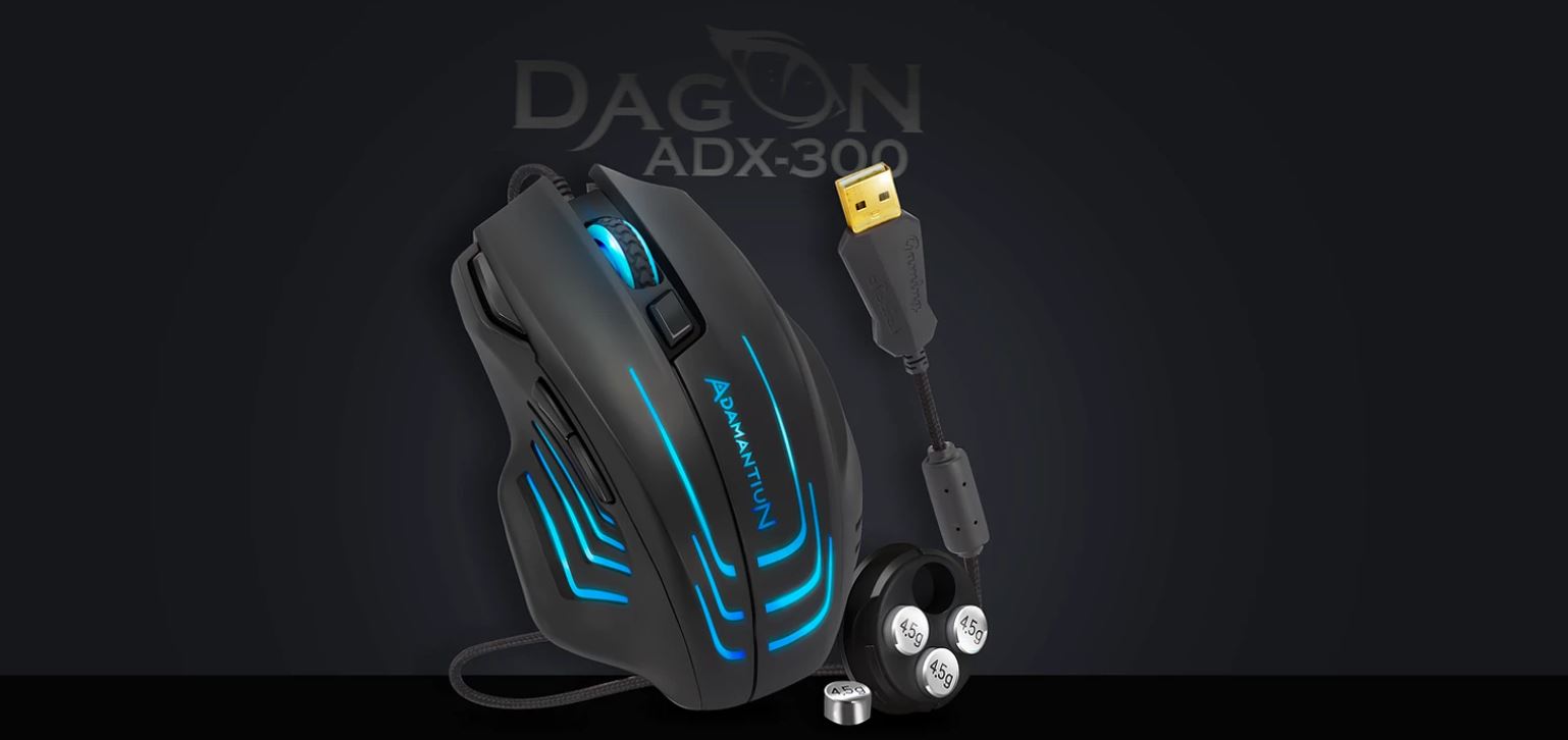 Mouse Gamer Adamantiun Dagon ADX-300 RGB 6400DPI