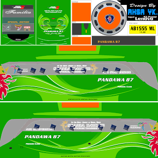 Stiker atau Livery Bus Simulator Indonesia HD