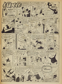 Primera página de El Loco Carioco, Pulgarcito nº 112, 19 de agosto de 1949