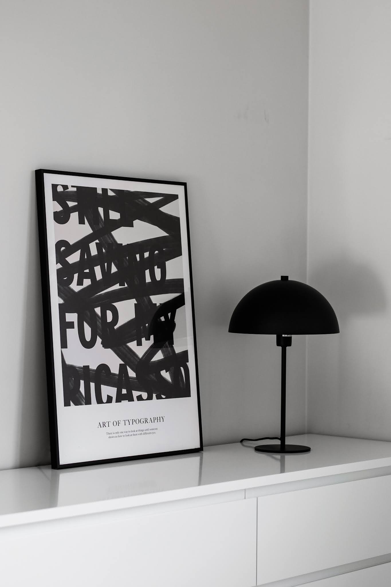 Desenio, posters, black white, minimal, zwart wit, Art of typography no2, picasso,