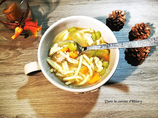 Chicken noodle soup - Dans la cuisine d'Hilary