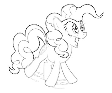 #7 Pinkie Pie Coloring Page