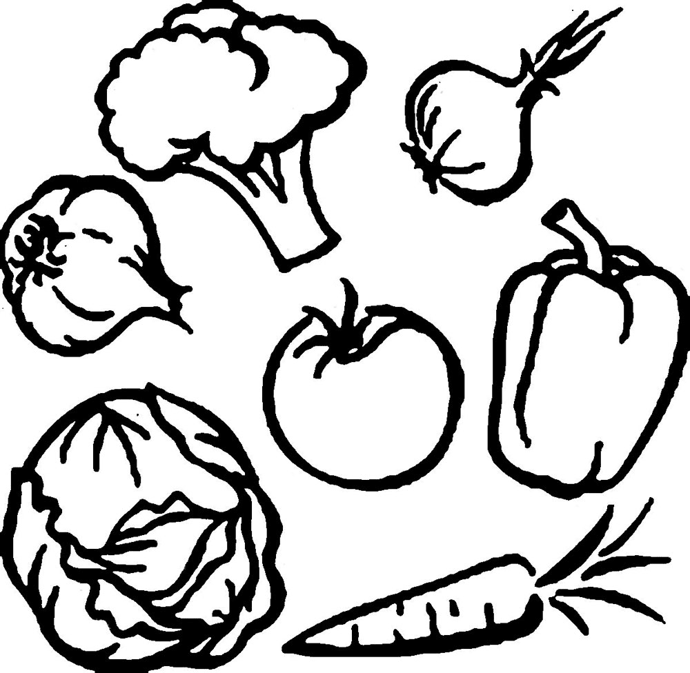 Gambar Mewarnai Sayuran