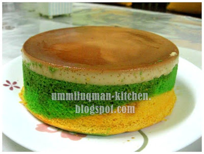 Jom makan: kek puding karamel perisa pandan